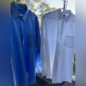 SOLD…..TWO Mens dress shirts NEW